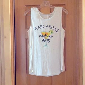 Tank top! Cream w/black speckled.  Size Small